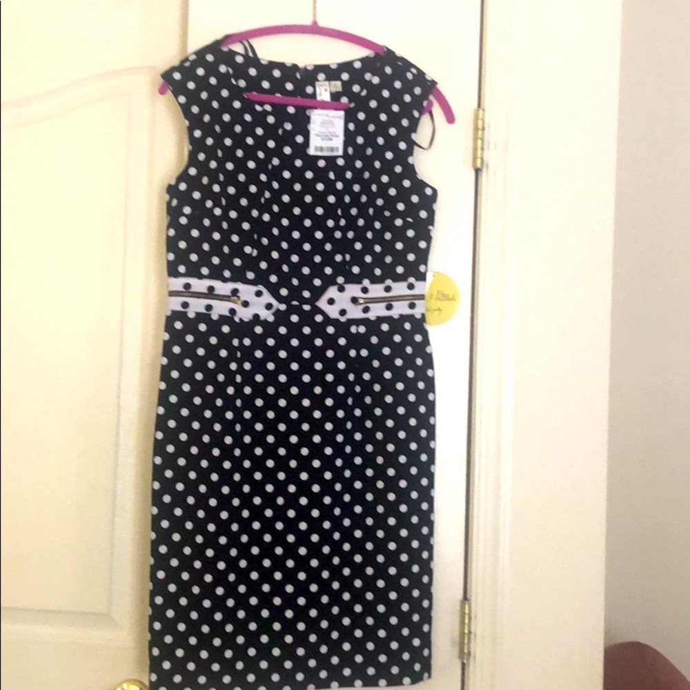 Beautiful black and white polkadot dress